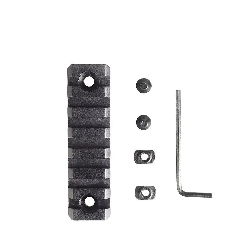 Heavy-Duty Aluminum 7-Slot Single-Sided Rail Accessory Set